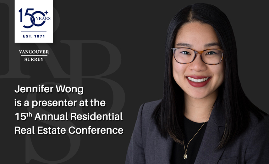 Jennifer Wong a Presenter at 15th Annual Residential Real Estate
