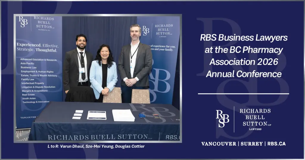Our Business Lawyers attend the BC Pharmacy Association 2026 Annual Conference