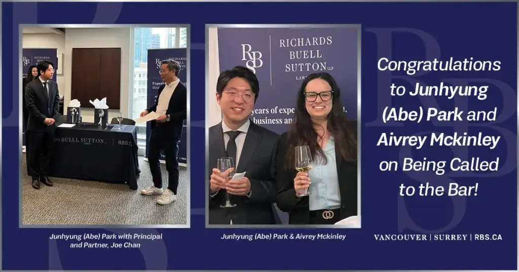 Congratulations to Junhyung (Abe) Park and Aivrey Mckinley on Being Called to the Bar
