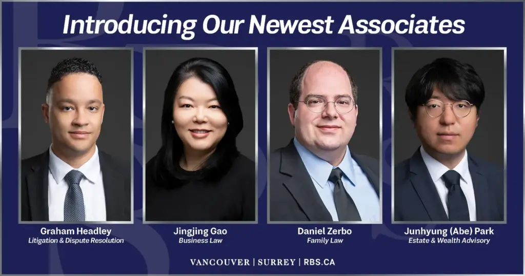 Introducing Our Newest Associates